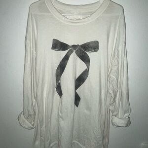 Aerie long sleeve bow tee